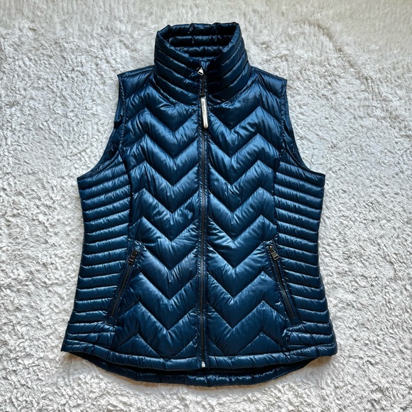 Calvin Klein Premium Goose Down Packable Light Puffer Vest L Quilted Zip NWOT - Picture 1 of 12